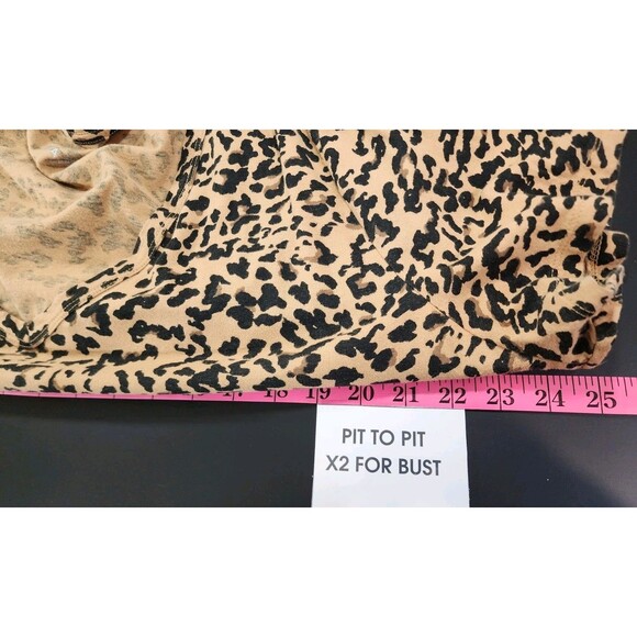 Ava & Viv 2X Womens Cheetah Print Shirt Wild Bold V-Neck Exotic Animal Leopard - Picture 10 of 12